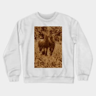 Shirehorses ready for ploughing Crewneck Sweatshirt